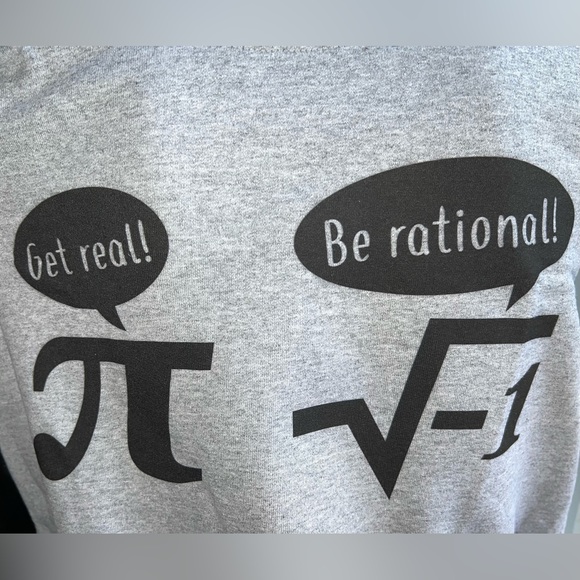 Graphic Sweatshirt PI Square Root Gildan Heavy Blend M - Picture 2 of 2